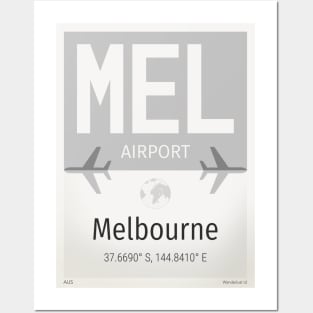 MEL Melbourne airport Posters and Art